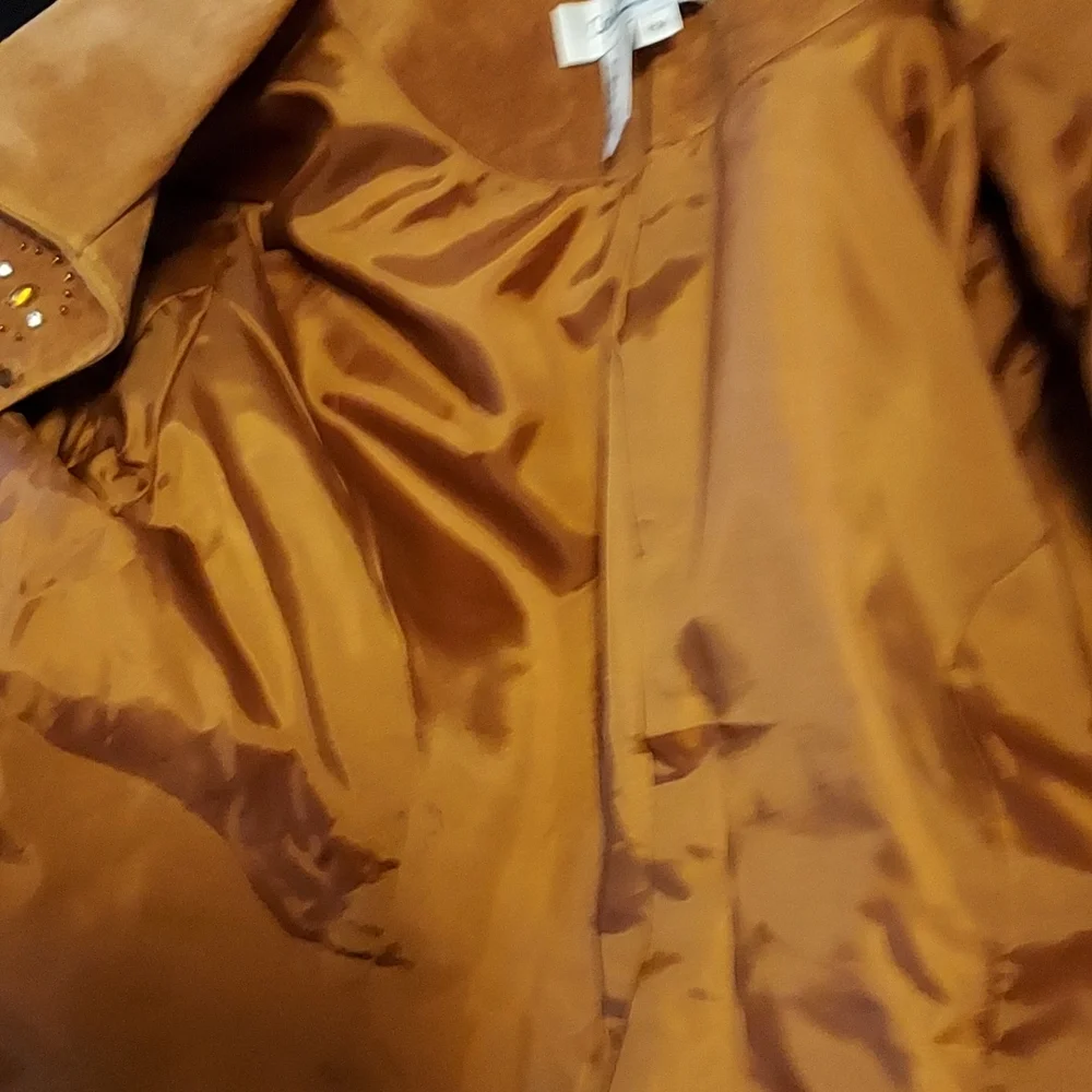 NWOT-Coldwater Creek-Leather Jacket-size PM - Picture 6 of 6